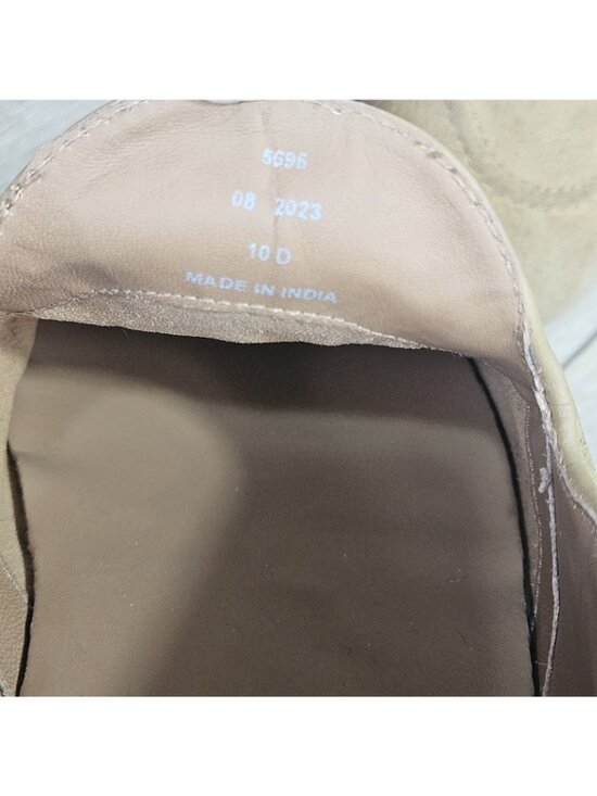 Allen Edmonds Presley Slip On Tassel Loafer Suede Mens Size 10D New Light Tan main image 4